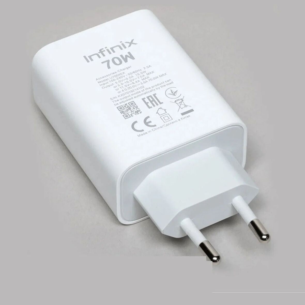 Infinix 70W Şarj Başlık Kablo Hariçtir