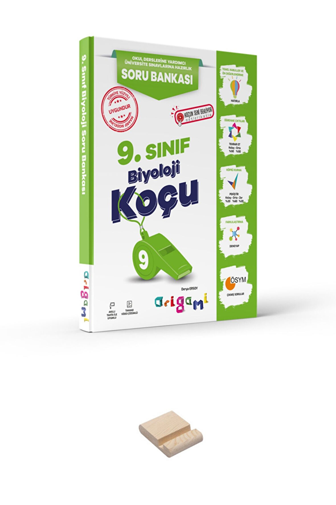 ORİGAMİ 9. Sınıf Biyoloji Soru Bankası + Telefon Standı