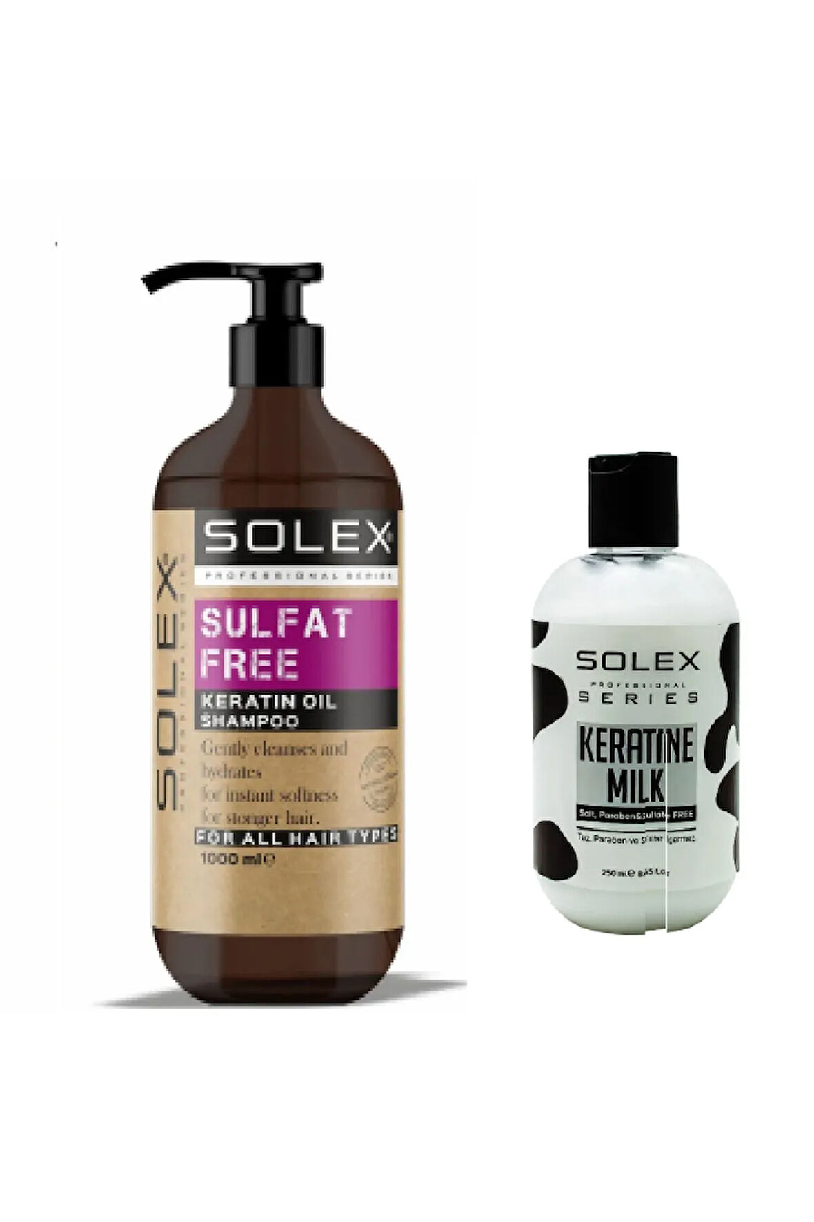 Sülfatsız Professıonal Serıes Keratin Özlü Şampuan 1.000 ml+ Keratin Saç Bakım Sütü 250 ML