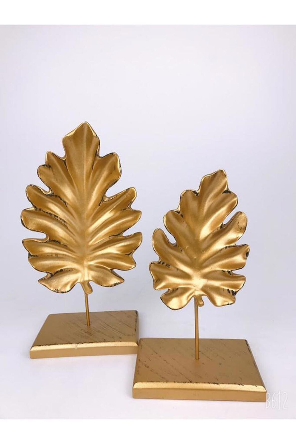 Gold Renk Tropikal 2 Li Kaideli Yaprak