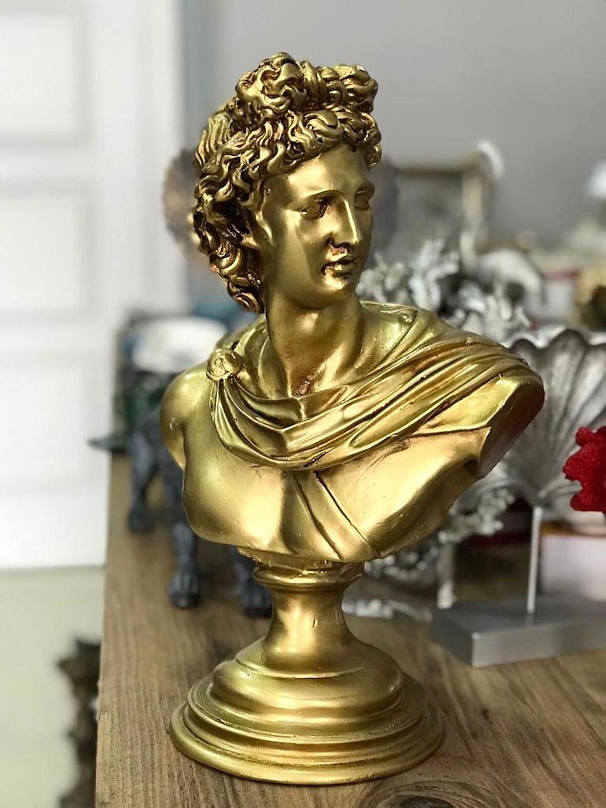 Apollo Büst Büyük Boy Heykel