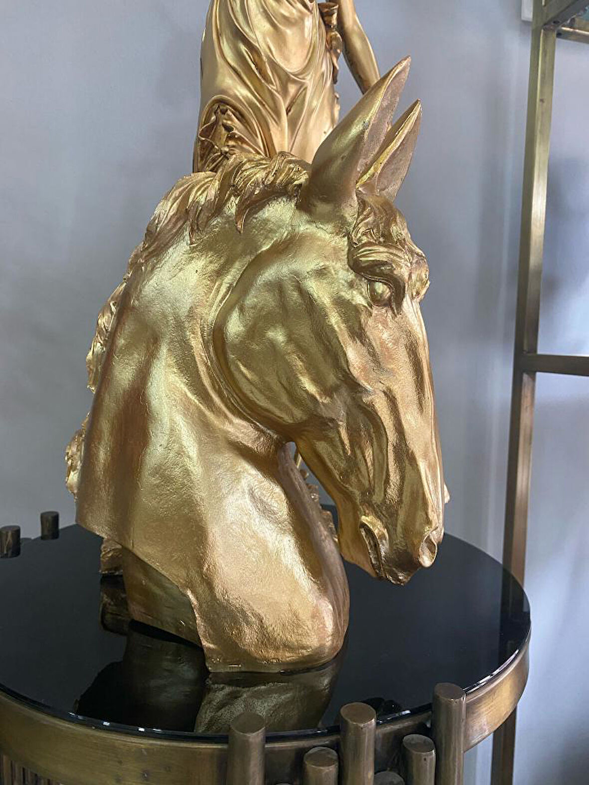 Dekoratif At Kafası Büst Büyük Boy Heykeli