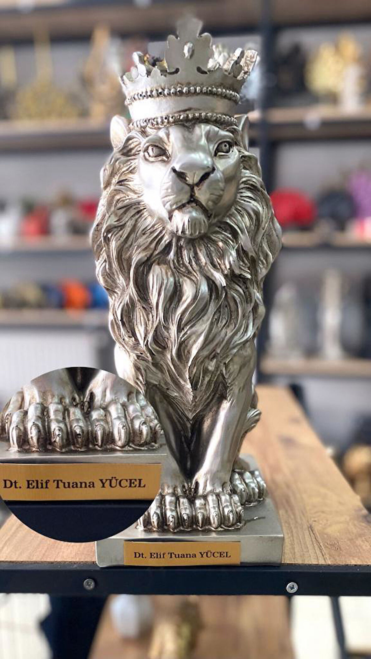 Aslan Kral Biblo Kişye Özel, İsim Veya Marka Yazılır