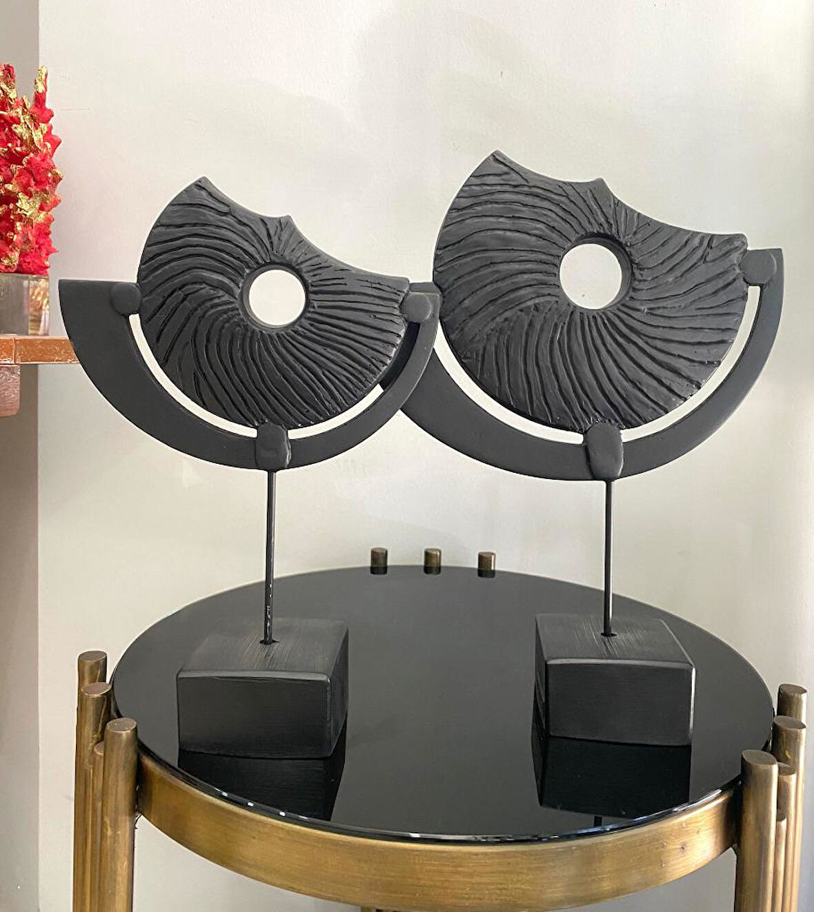 2 Li Kaideli Halka Biblo Viking Kalkanı Obje Modern Özel Tasarım