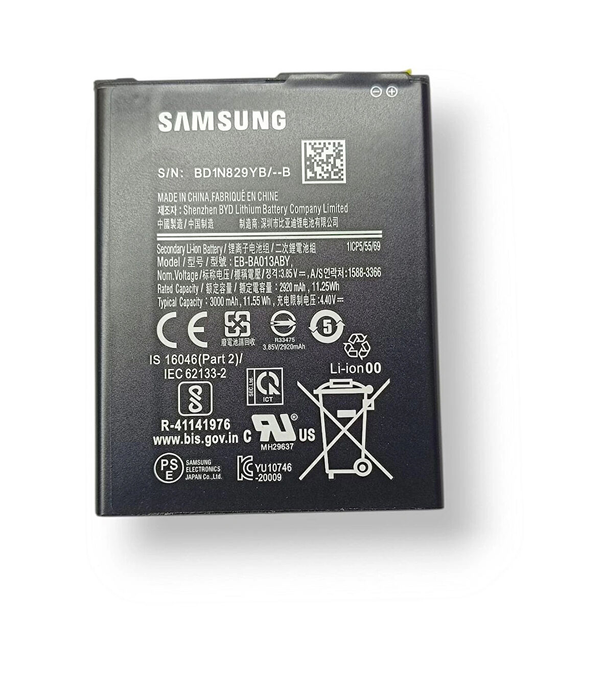 Samsung A013 Batarya Galaxy A01 Core Batarya EB-BA013ABY Uyumlu Samsung Galaxy Batarya