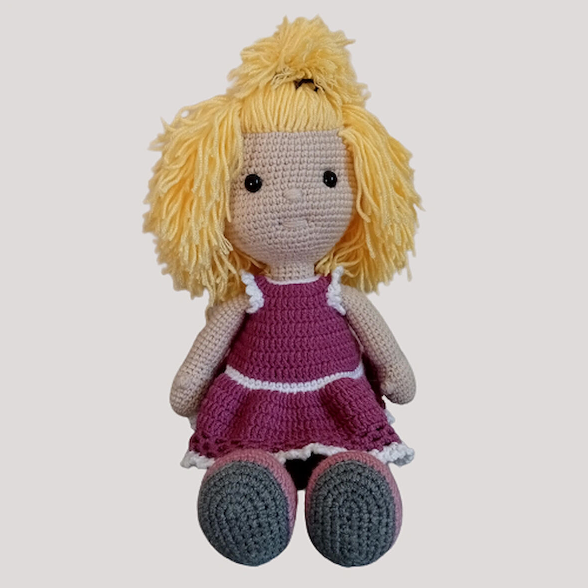 SARI SAÇLI KIZ AMİGURUMİ OYUNCAK