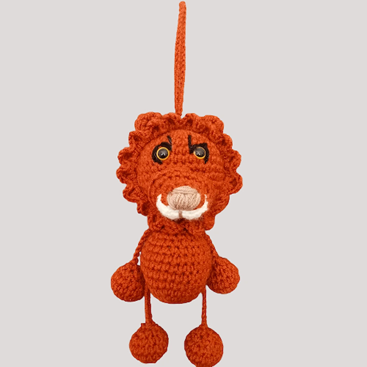 ASLAN AMİGURUMİ ANAHTARLIK