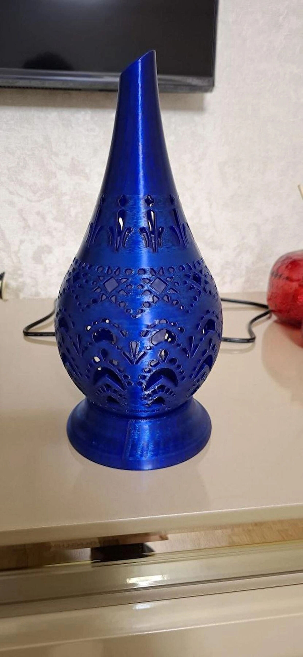 ALPAXA 3D Hint Motifli, Kandil Şeklinde Gece Lambası