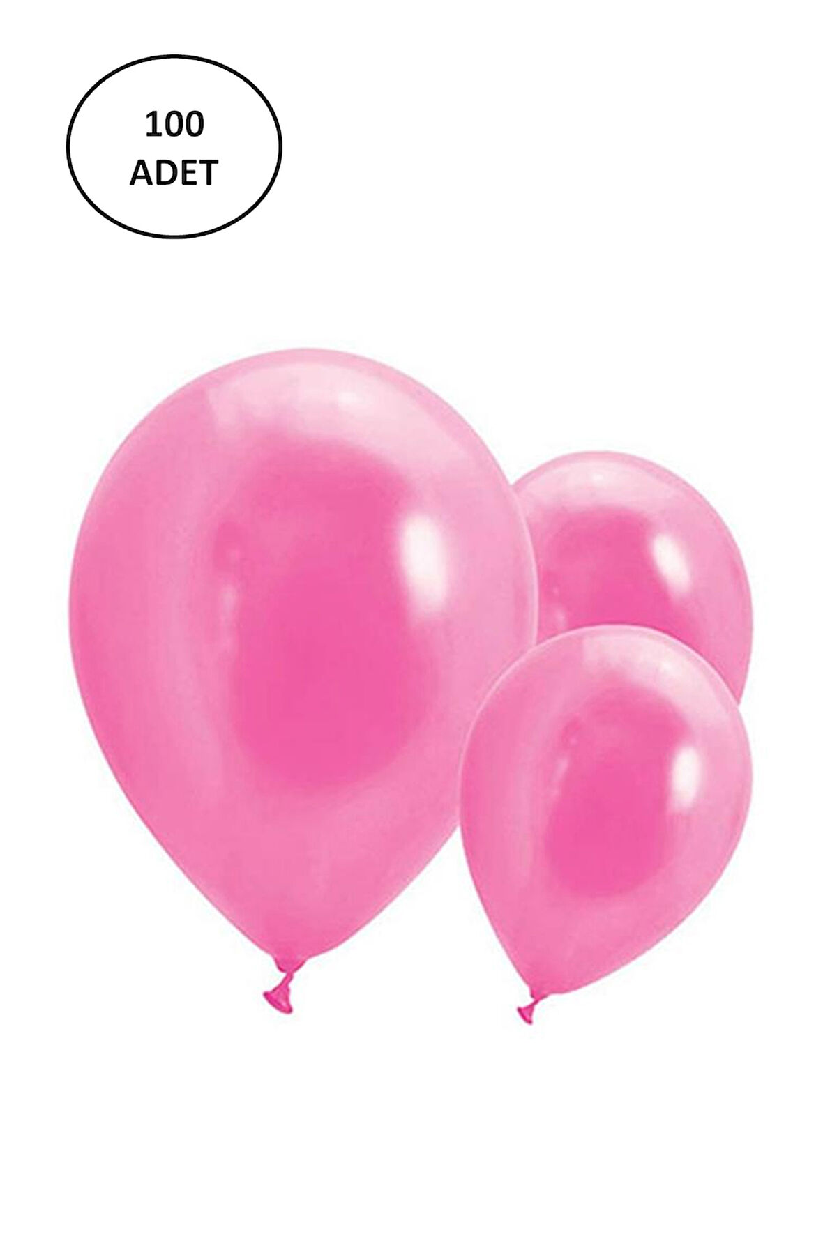 İç Mekan Dekorasyon Balonu Pembe - 100 Adet