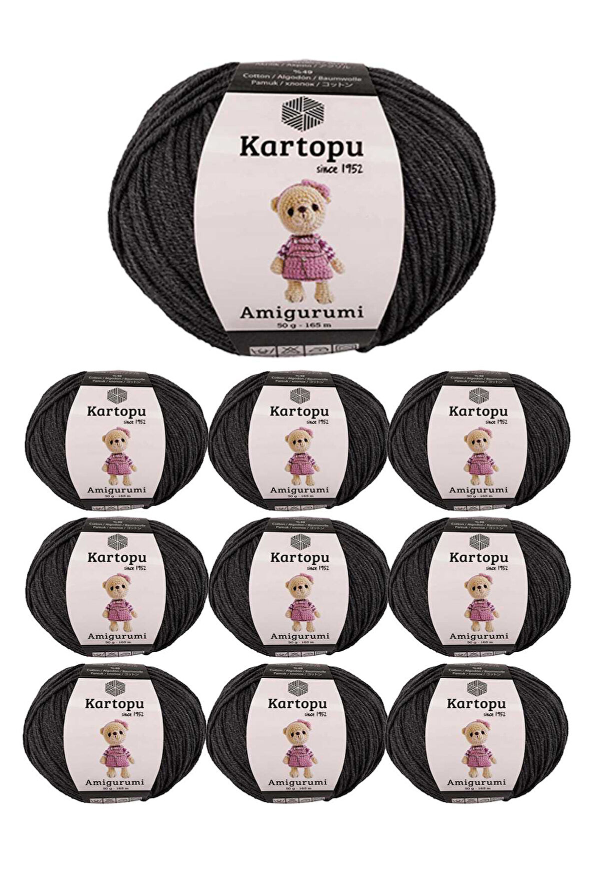 10 Adet Amigurumi El Örgü İpi 50gr 995