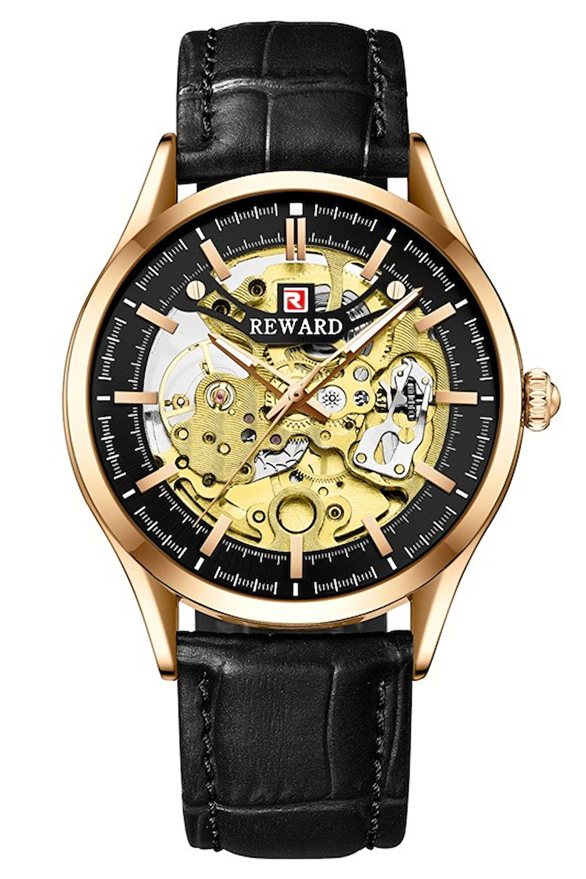 Reward Siyah Deri Kordon Erkek Kol Saati LA142270