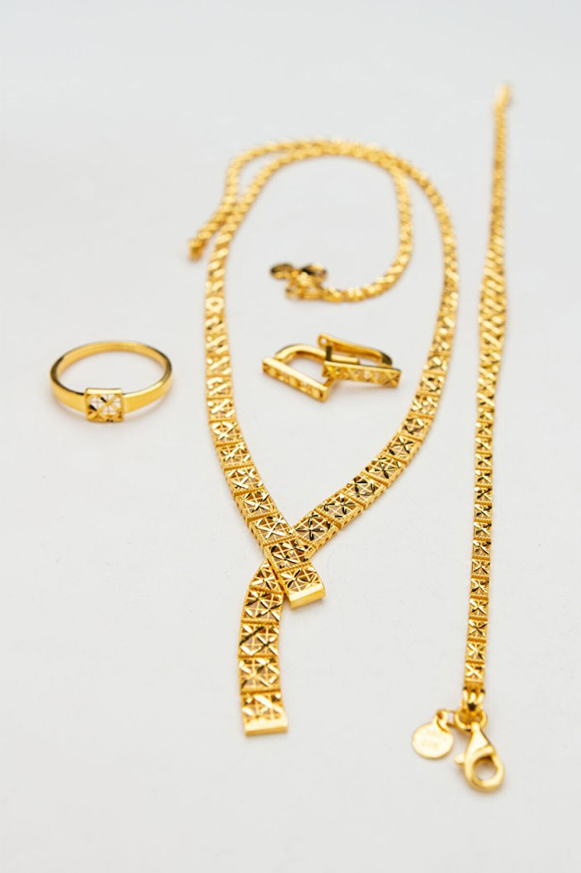 22 Ayar Füzyon Döküm Altın Set SETXQST465