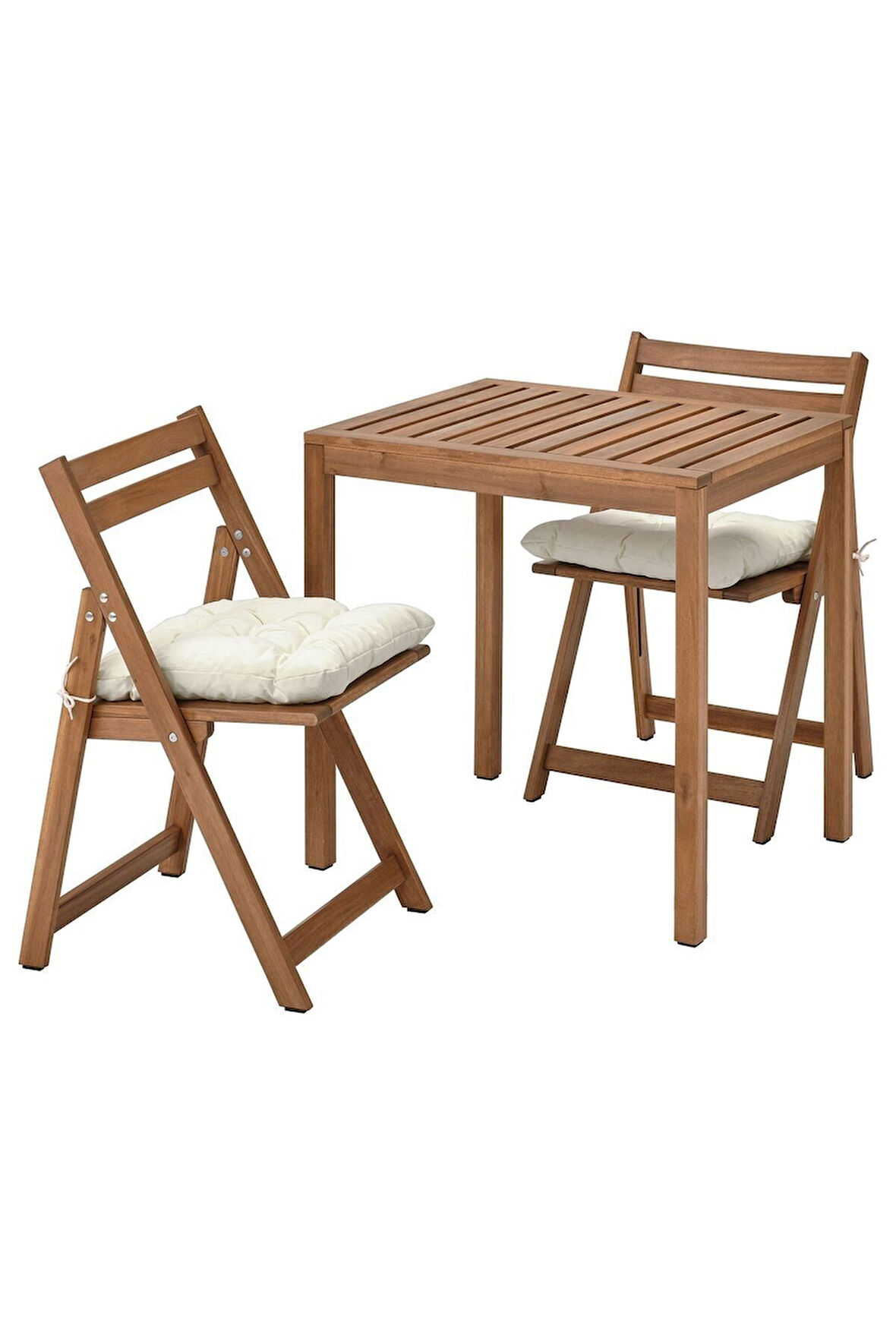 NÄMMARÖ Masa ve Sandalye Seti, Açık Kahverengi, Kuddarna Bej