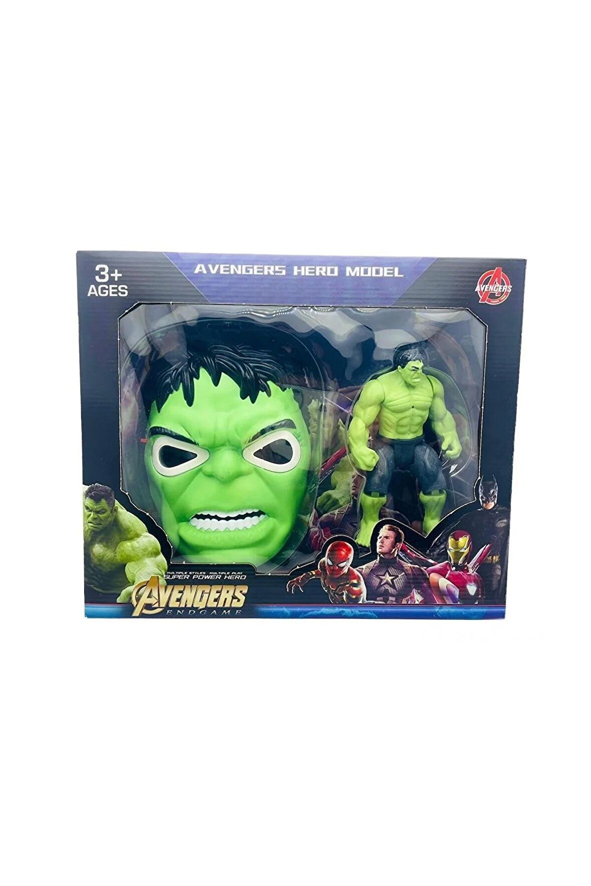 Hulk Maske Ve Işıklı Karekter Hulk