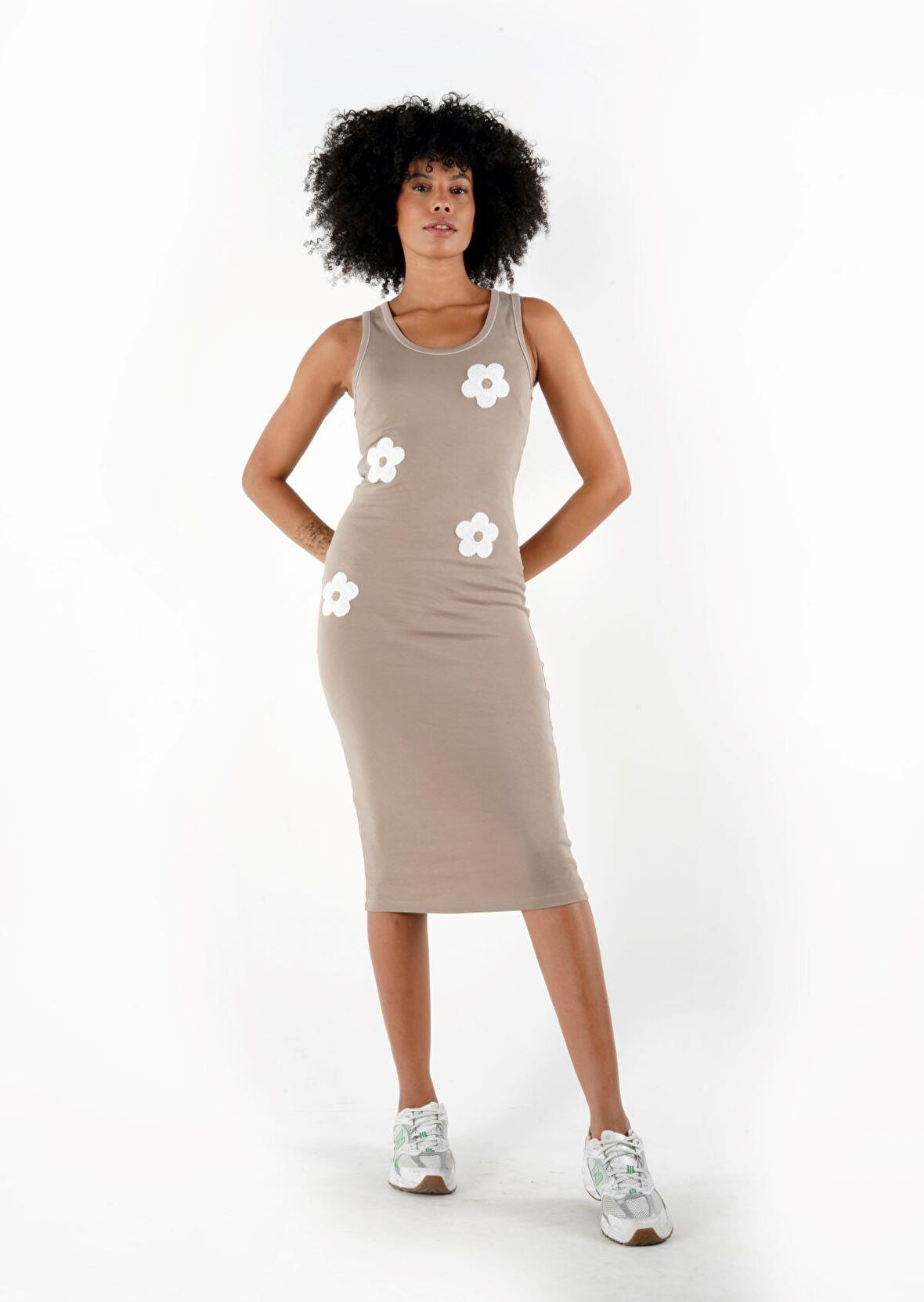 ALEXANDERGARDI KALIN ASKILI DESENLI KALEM ELBISE (A24-10304)