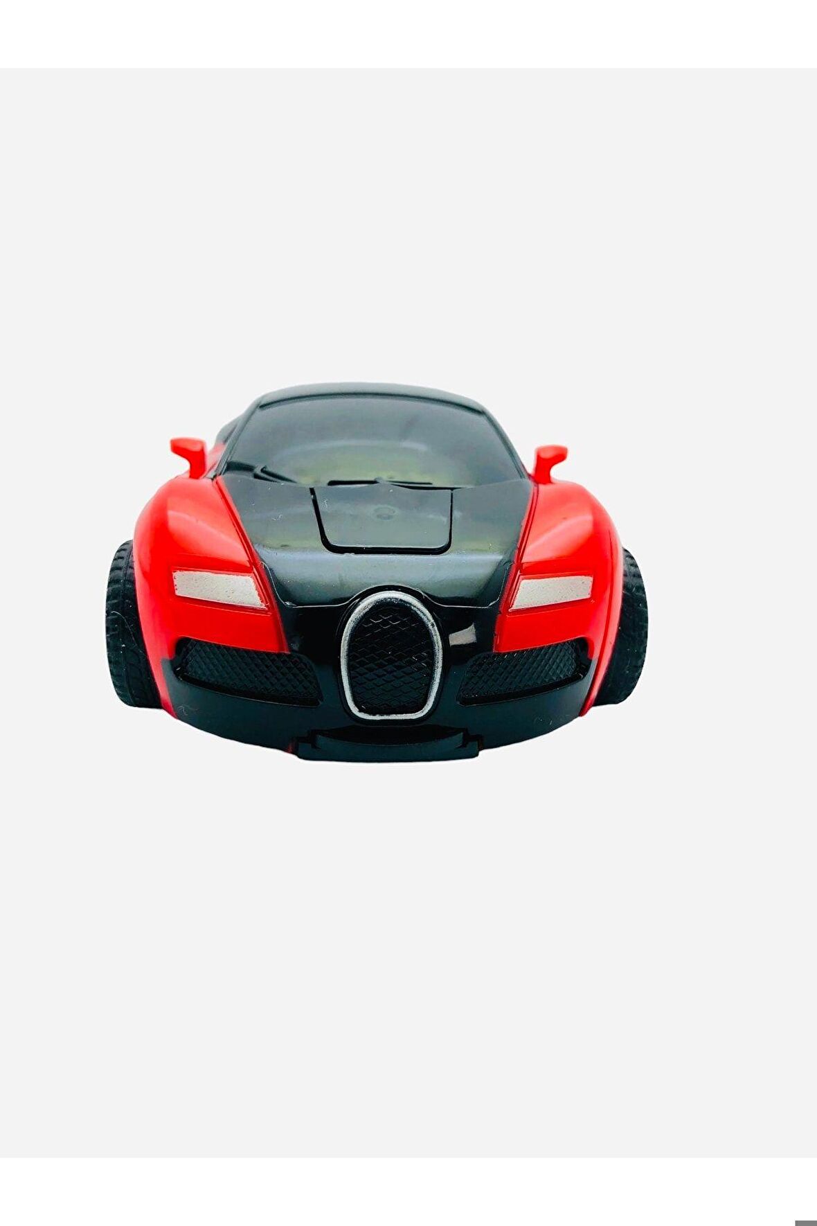 Robota Dönüşebilen Bugatti Araba Kırmızı Renk