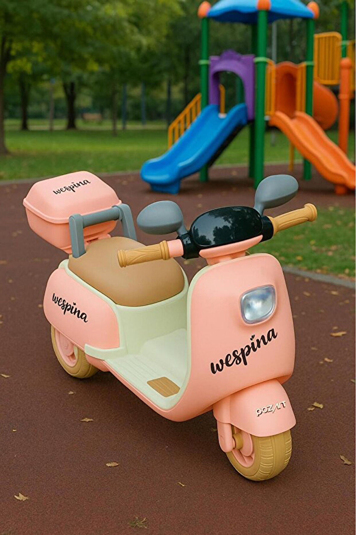 Motorsiklet 3Tekerli Akülü Motor Müzik Çalarlı Uzaktan Kumandalı 50kilo Kapasite 1-7 Yaş  Wespina