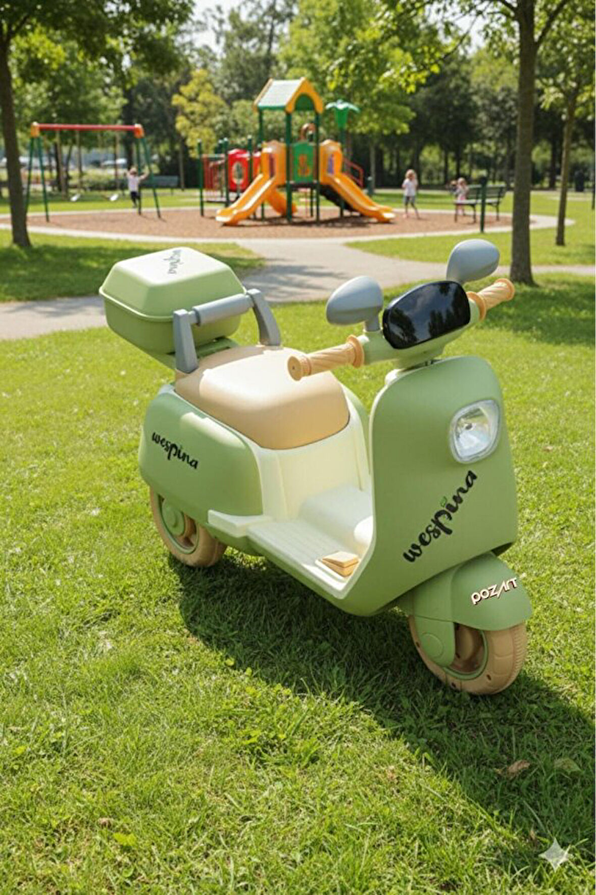 Motorsiklet 3Tekerli Akülü Motor Müzik Çalarlı Uzaktan Kumandalı 50kilo Kapasite 1-7 Yaş  Wespina