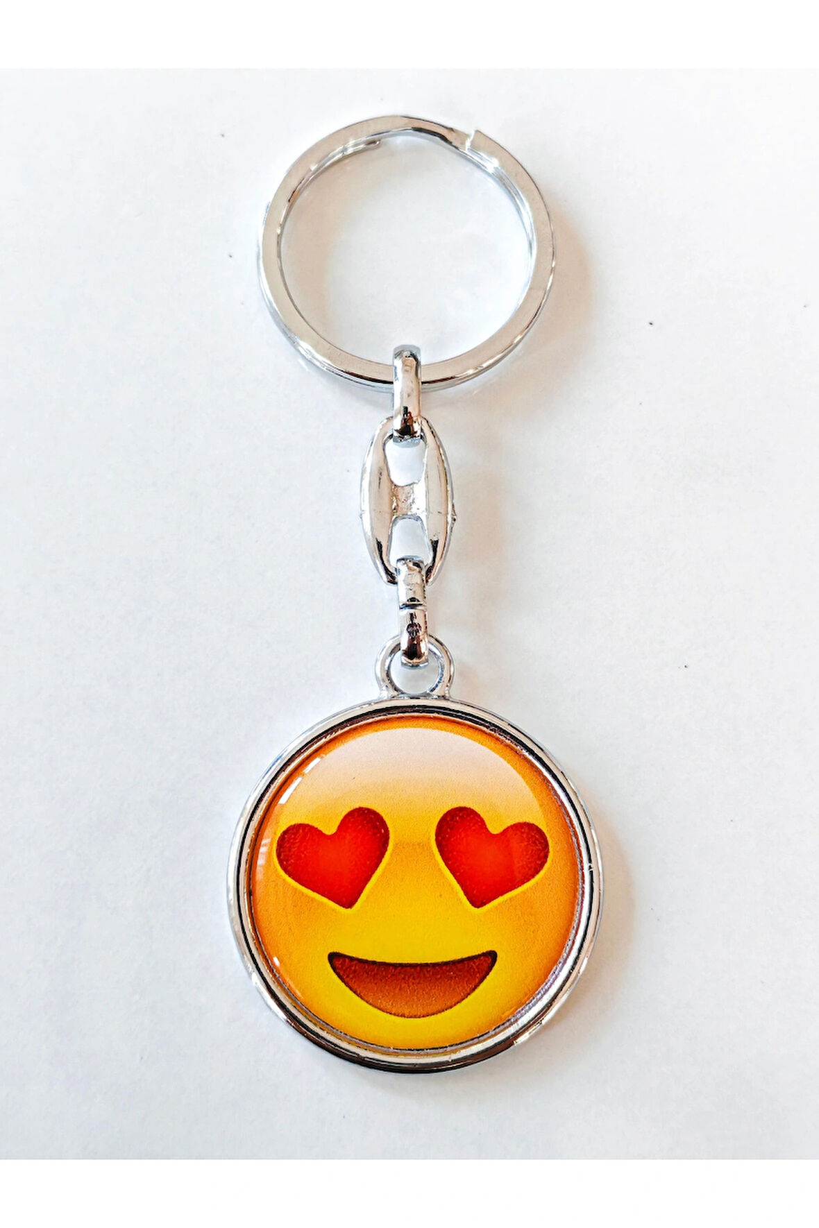 Sarı Gülen Surat Emojili Anahtarlık