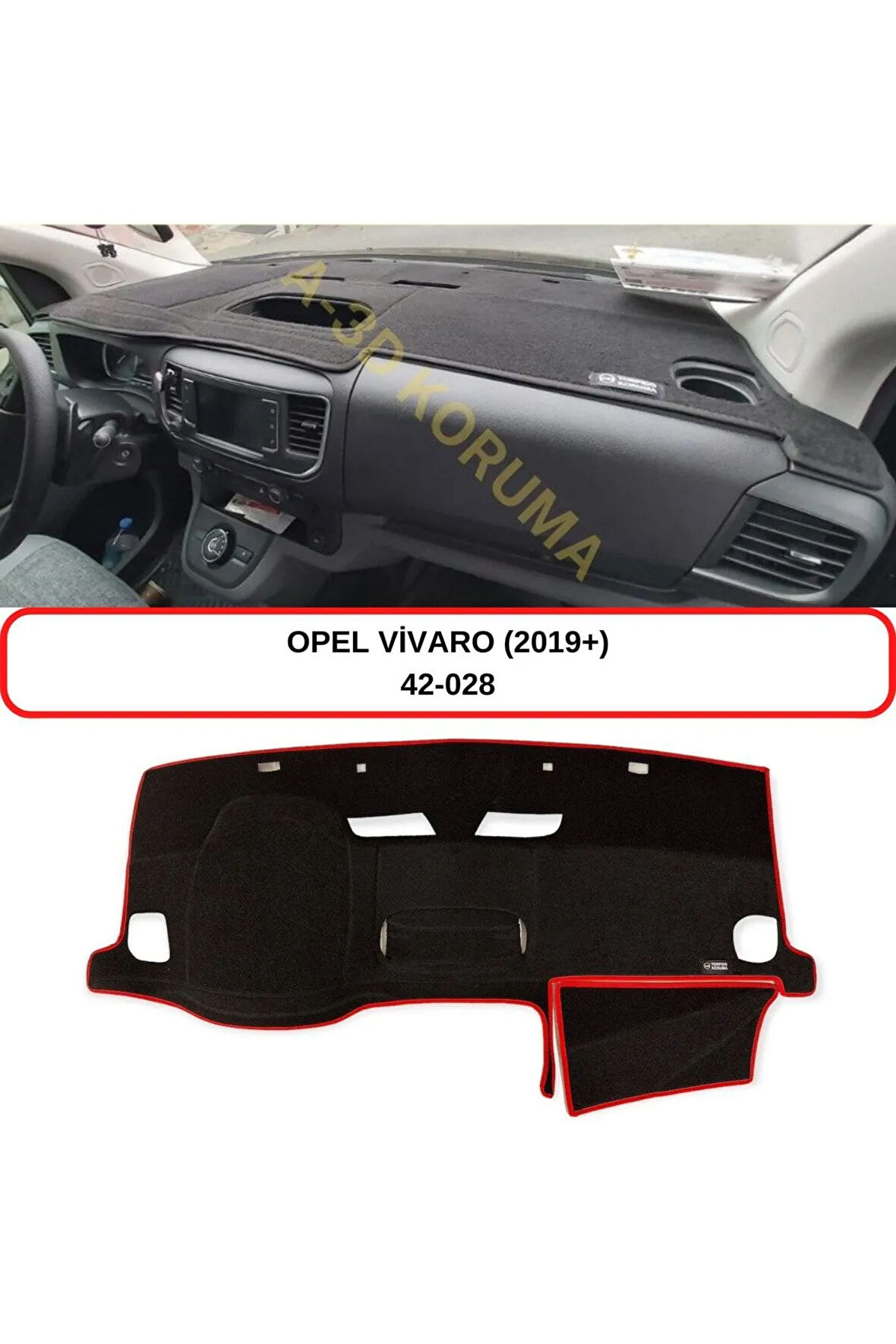 Opel Vivaro (2019+) Torpido Koruması / Halısı / Örtüsü