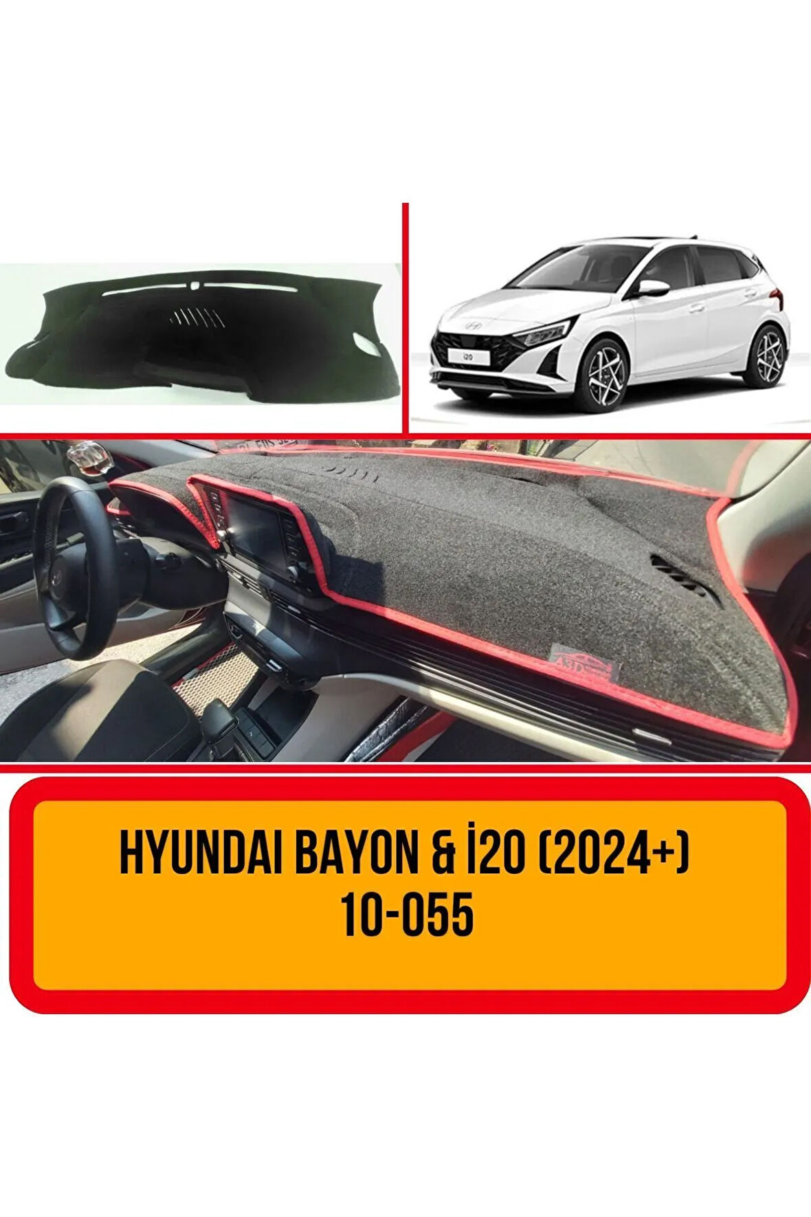 Hyundai Bayon & I20 (2024 ) Ön Göğüs / Panel / Torpido Koruması- a3d -3d