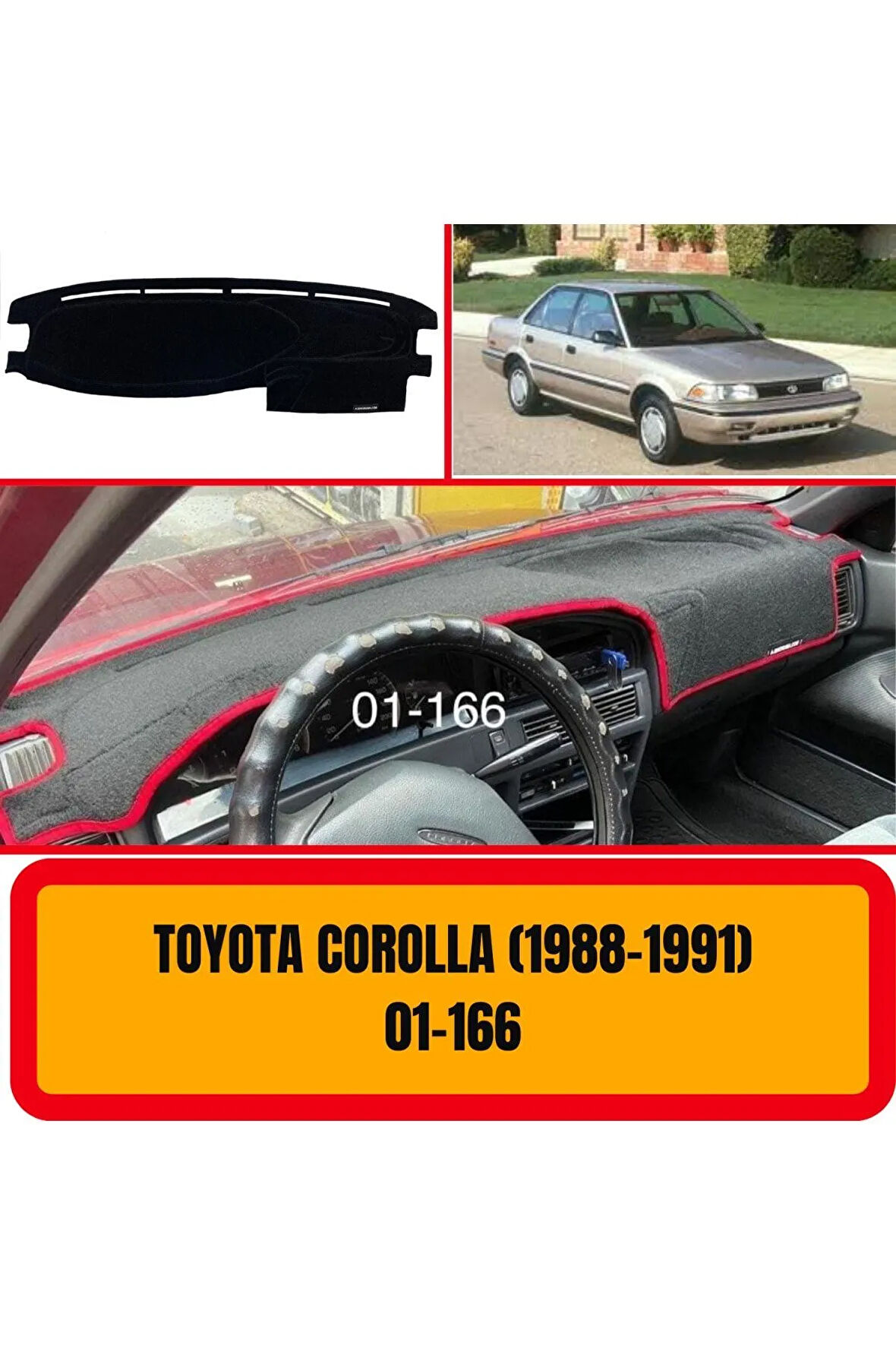 Toyota Corolla 1988-1991 Ön Gögüs Panel Torpido Koruma Koruyucu Kilifi Halisi / A3d/ 3d