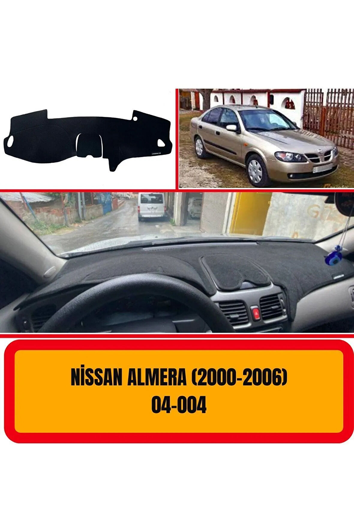 Nissan Almera N16 2000-2006 Ön Torpido Koruma Koruyucu Kilifi Halisi Örtüsü Aksesuarları Yedek Parça