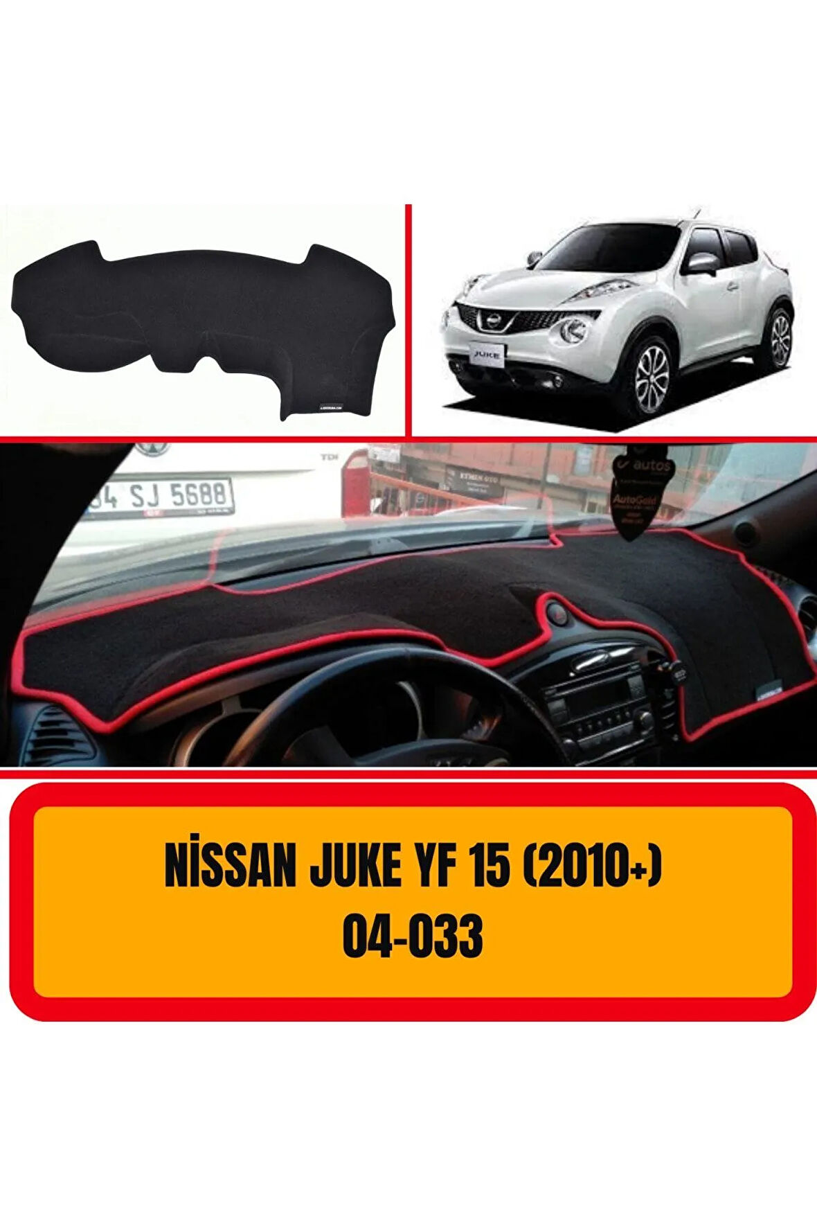 Nissan Juke Yf15 2010 Ön Gögüs / Panel / Torpido Korumasi / Kilifi / Halisi / Koruyucu / Örtüsü