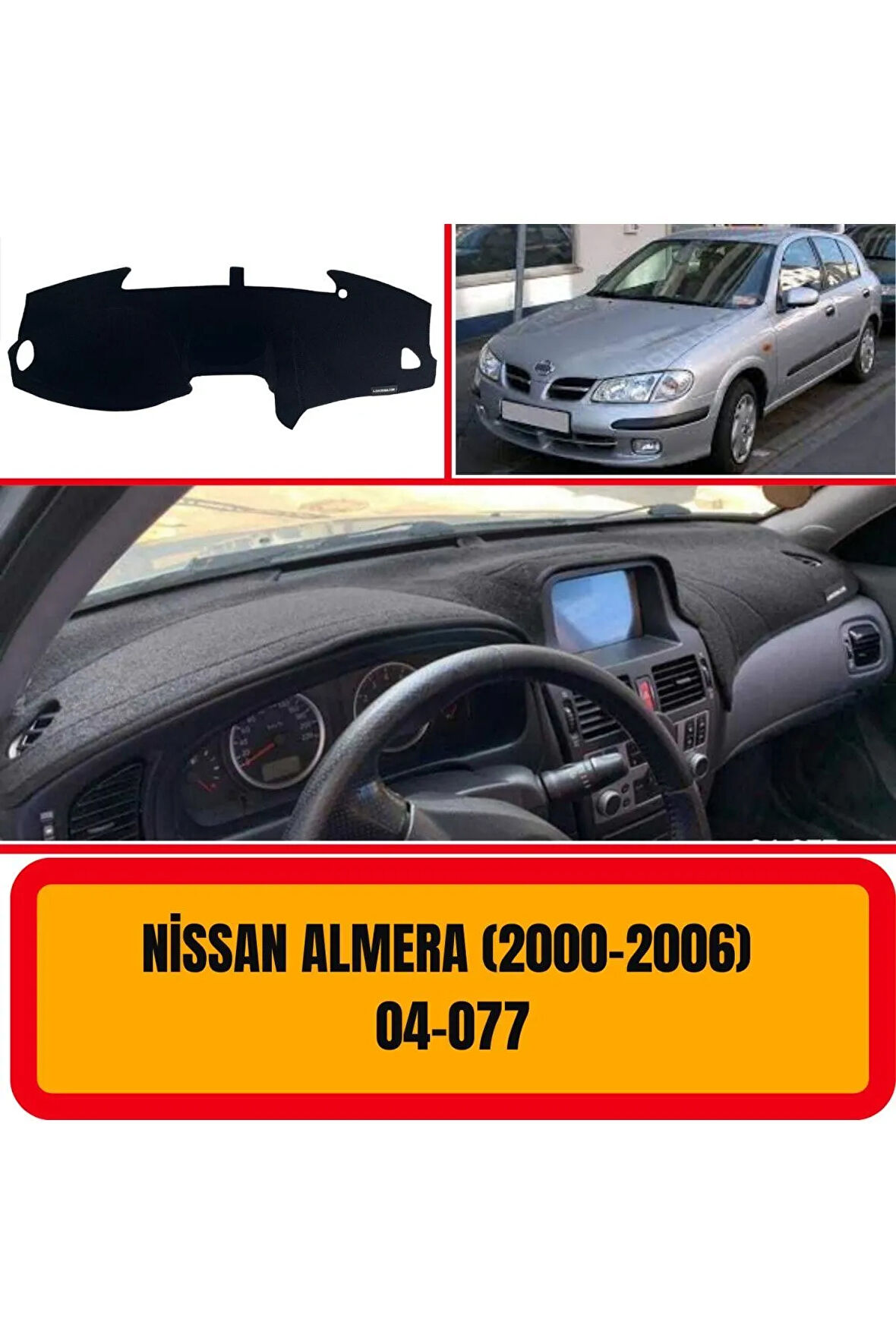 Nissan Almera 2000-2006 Ön Gögüs / Panel / Torpido Korumasi / Kilifi / Halisi / Koruyucu / A3d/ 3d