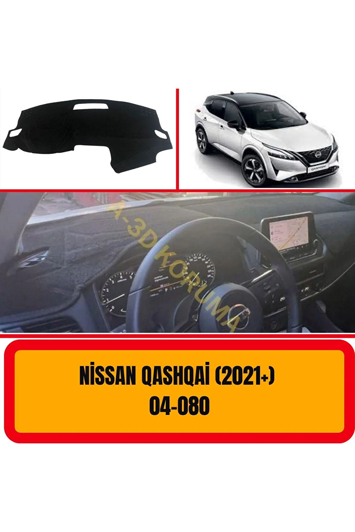Nissan Qashqai 2021 Ön Gögüs / Panel / Torpido Korumasi / Kilifi / Halisi / Koruyucu / A3d/ 3d