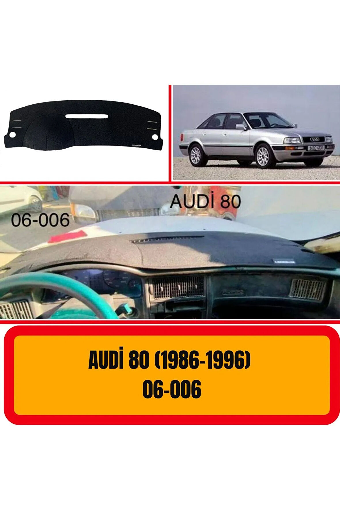 Audi 80 1986-1996 Ön Gögüs / Panel / Torpido Korumasi / Kilifi / Halisi / Koruyucu / Örtüsü