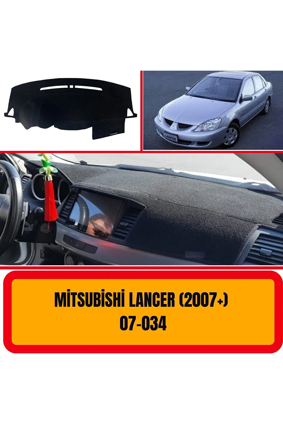 Mitsubishi Lancer 2007 Ön Gögüs Panel Torpido Koruma Koruyucu Kilifi Halisi Örtüsü