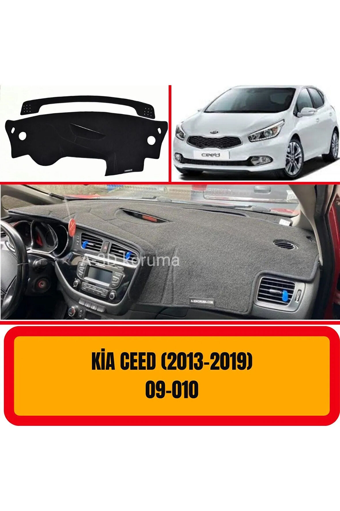 Kia Ceed 2013 Ön Gögüs / Panel / Torpido Korumasi / Kilifi / Halisi / Koruyucu/ A3d/ 3d