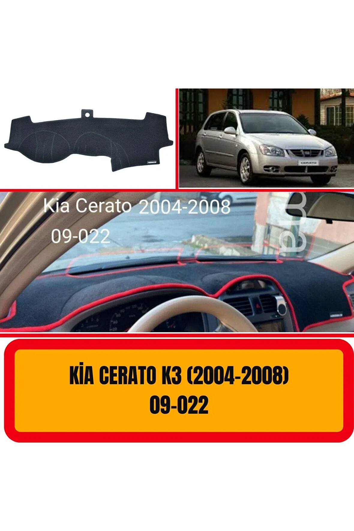 Kia Cerato K3 2004-2008 Ön Gögüs / Panel / Torpido Korumasi / Kilifi / Halisi / Koruyucu / A3d/ 3d