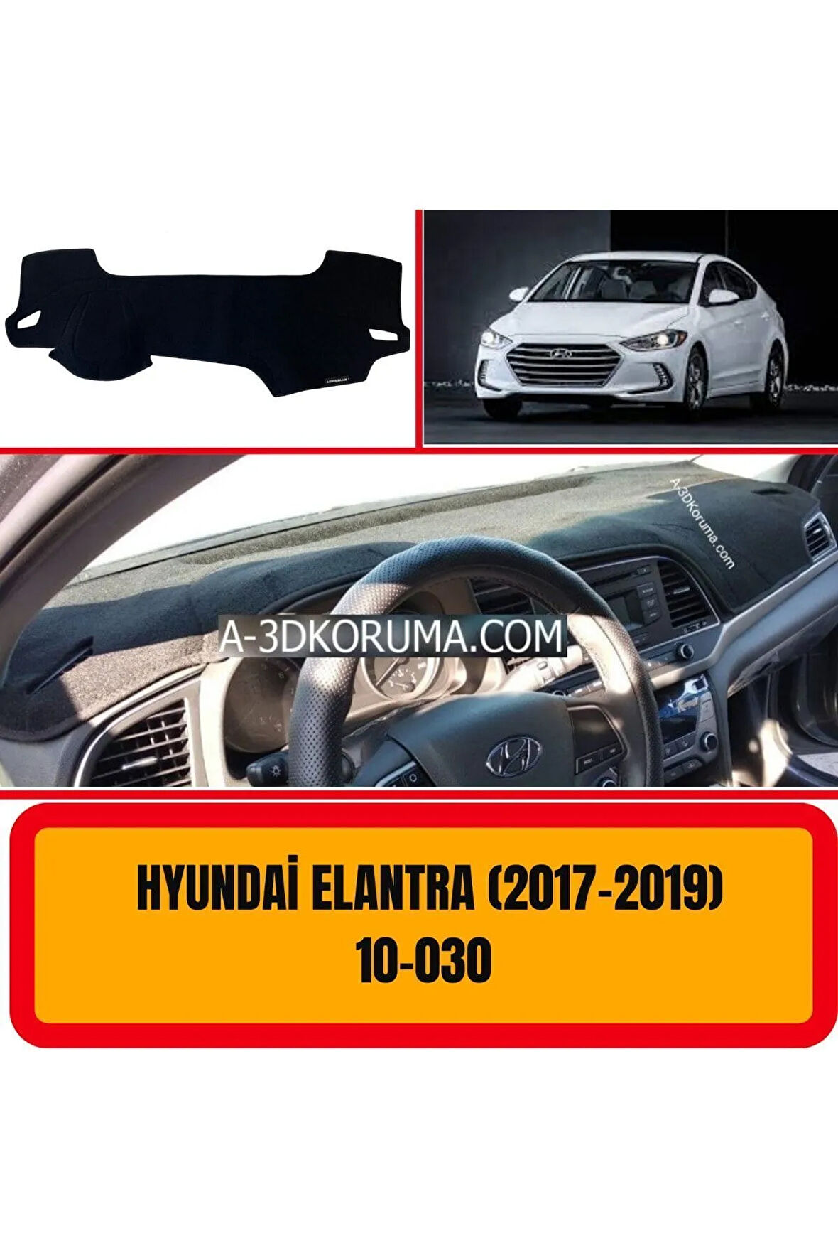 Hyundai Elantra 2017-2019 Ön Gögüs Panel Torpido Koruma Koruyucu Kilifi Halisi Örtüsü Yedek Parça