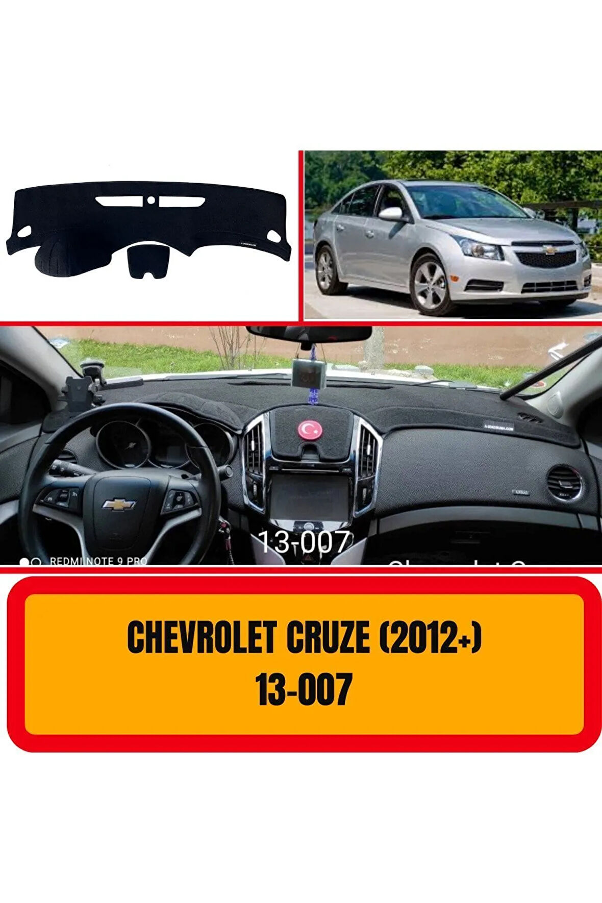 Chevrolet Cruze 2012 Ön Torpido Koruma Koruyucu Kilifi Halisi Örtüsü Aksesuarları Yedek Parça