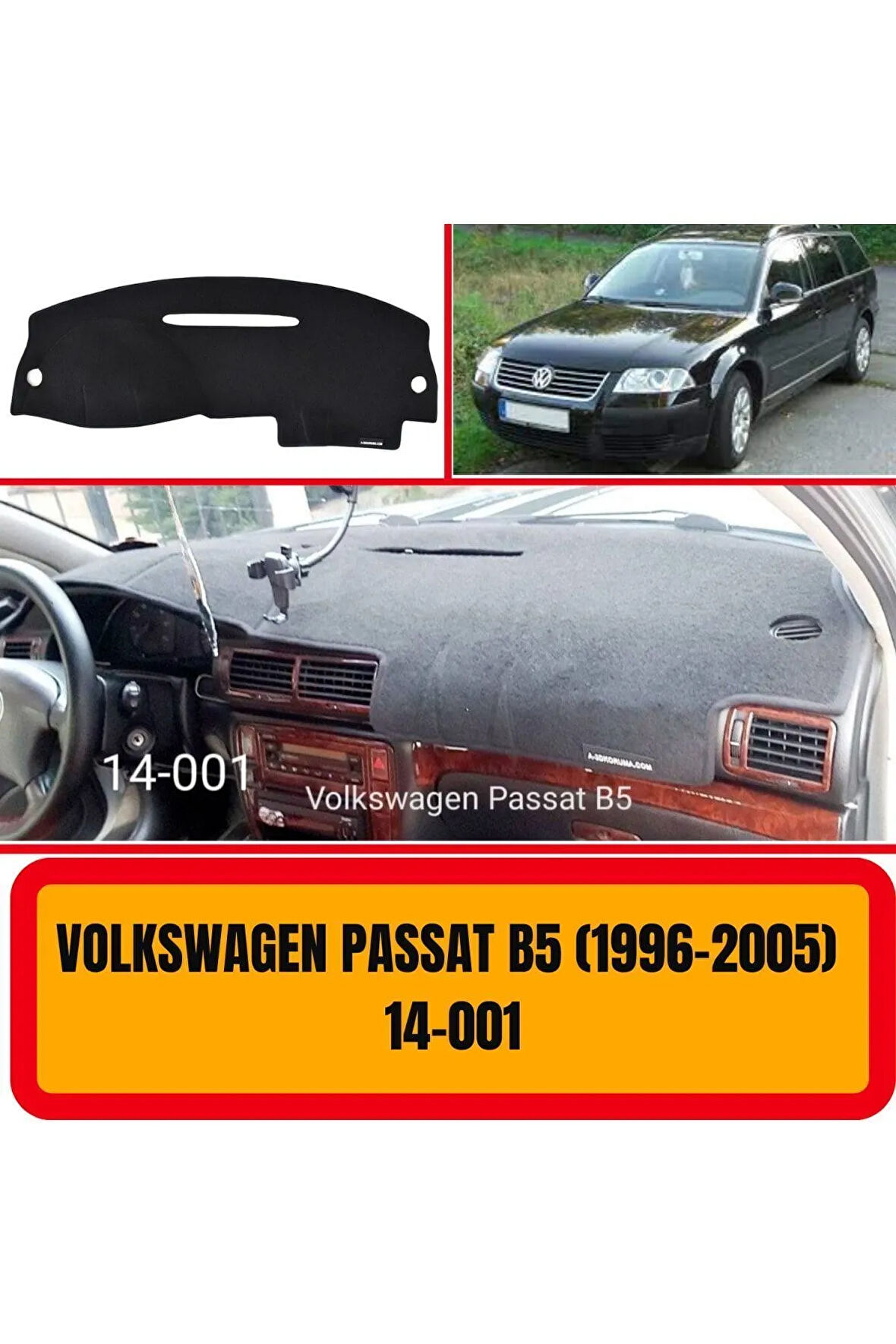 Volkswagen Passat B5 1996-2005 Ön Örtüsü Göğüs Panel Torpido Koruma Koruyucu Halısı Yedek