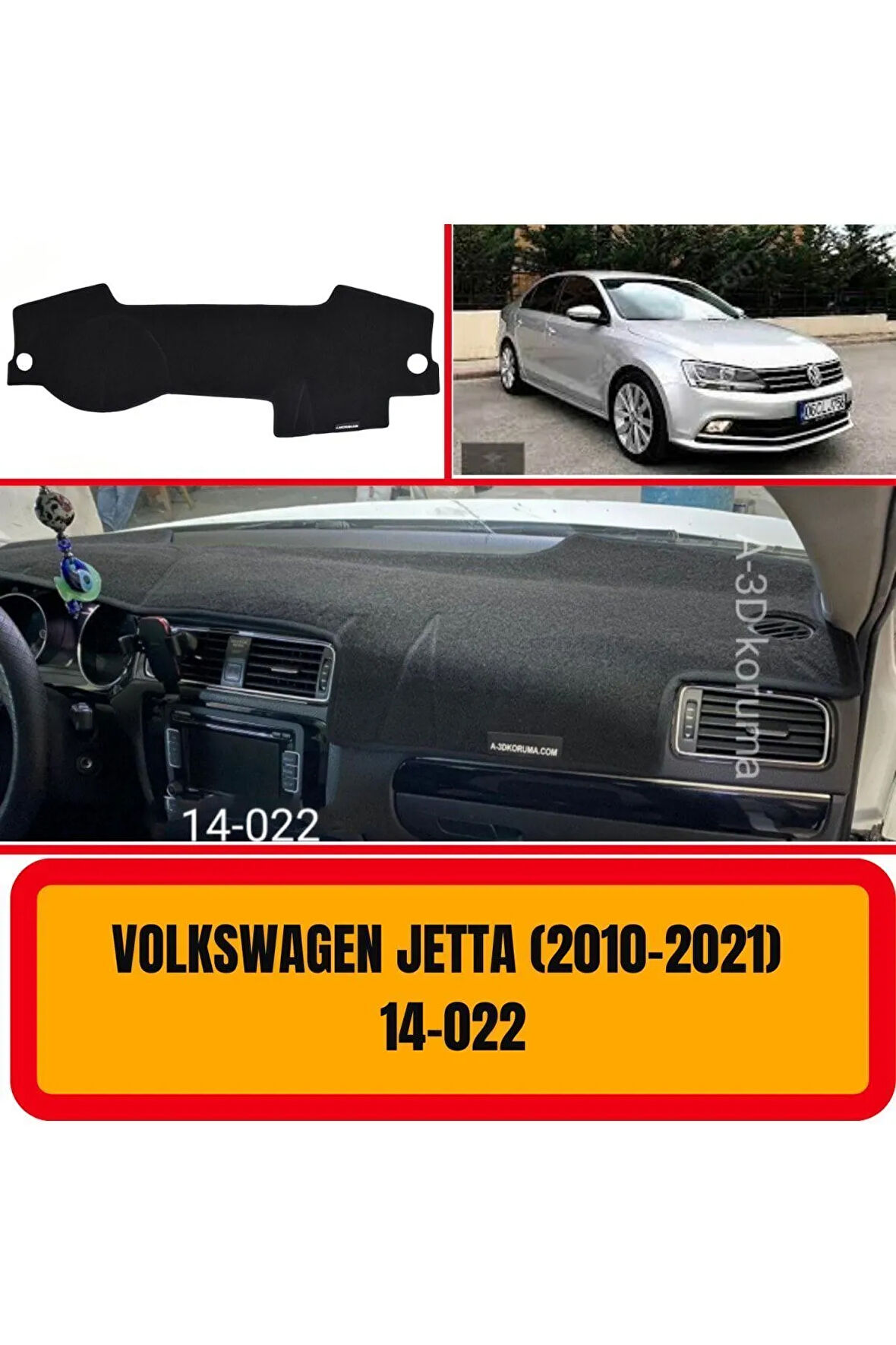 Volkswagen Jetta (2010 ) Torpido Koruma Koruyucu Kilifi Halisi Örtüsü Aksesuar Yedek Parça