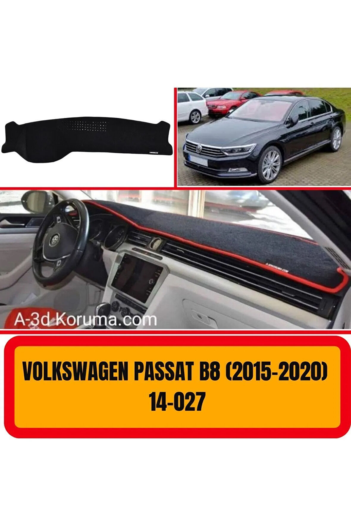 Volkswagen Passat B8 (2015-2020) Torpido Koruma Koruyucu Kilifi Halisi Örtüsü Aksesuar Yedek Parça
