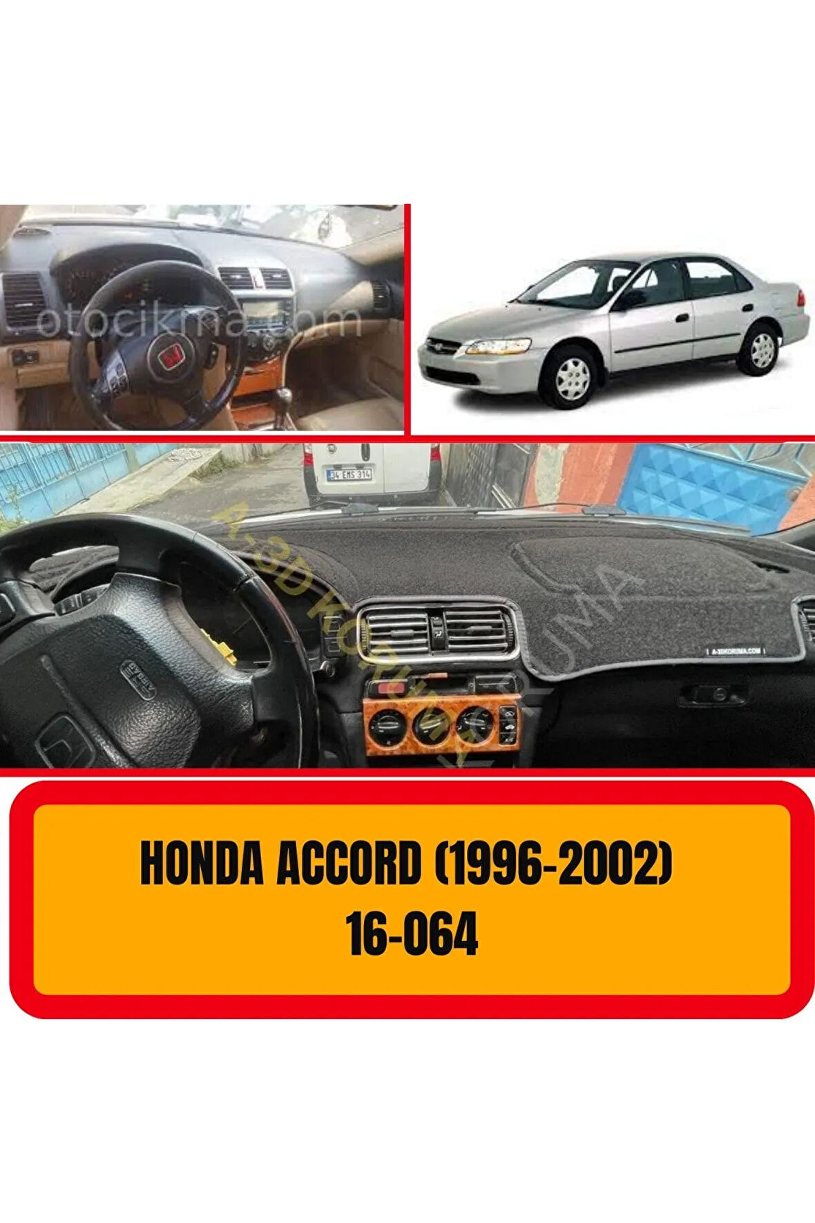 Honda Accord 1996 - 2002 Ön Gögüs Panel Torpido Koruma Koruyucu Kilifi Halisi Örtüsü