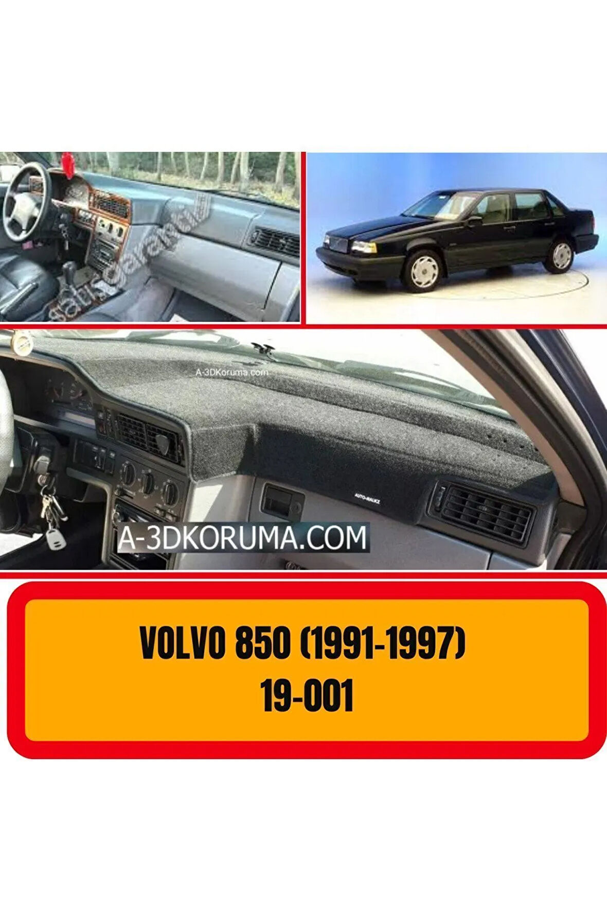 Volvo 850 Ön Örtüsü Göğüs Panel Torpido Koruma Koruyucu Kılıfı Halısı Yedek Parça