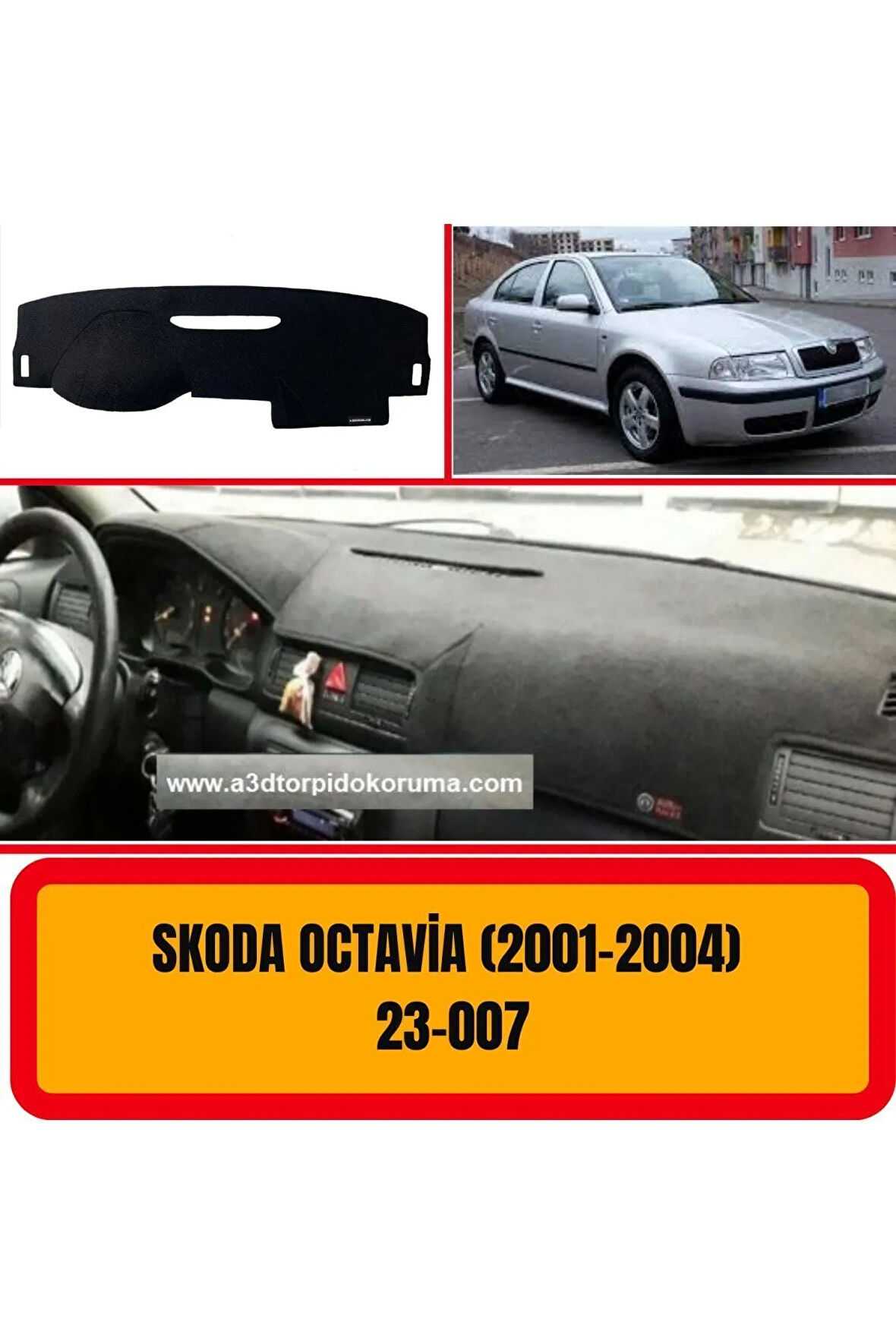 Skoda Octavia (2001-2004) Torpido Koruma Koruyucu Kilifi Halisi Örtüsü Aksesuar Yedek Parça