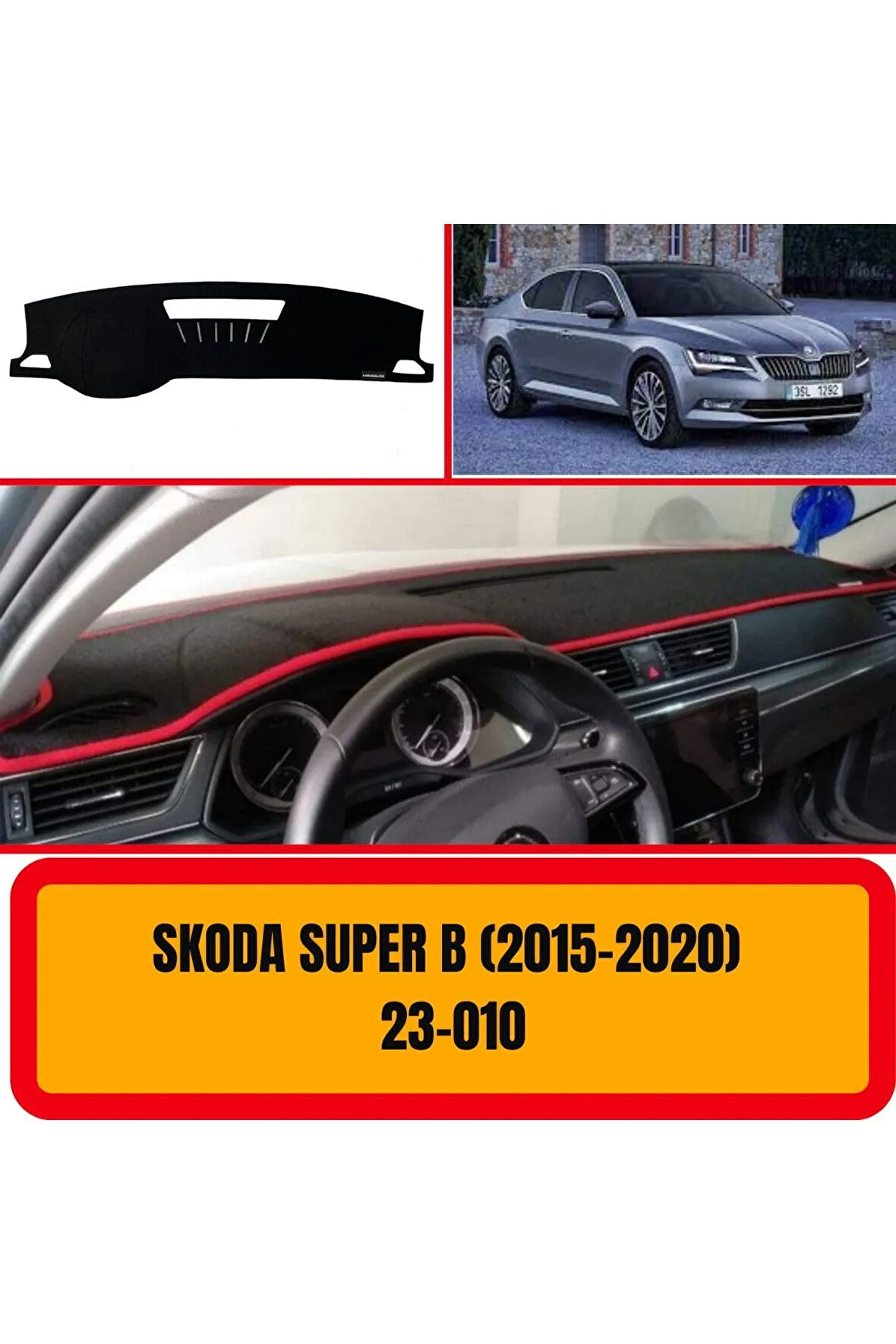 Skoda Superb 2015-2020 Ön Gögüs / Panel / Torpido Korumasi / Kilifi / Halisi / Koruyucu / A3d/ 3d