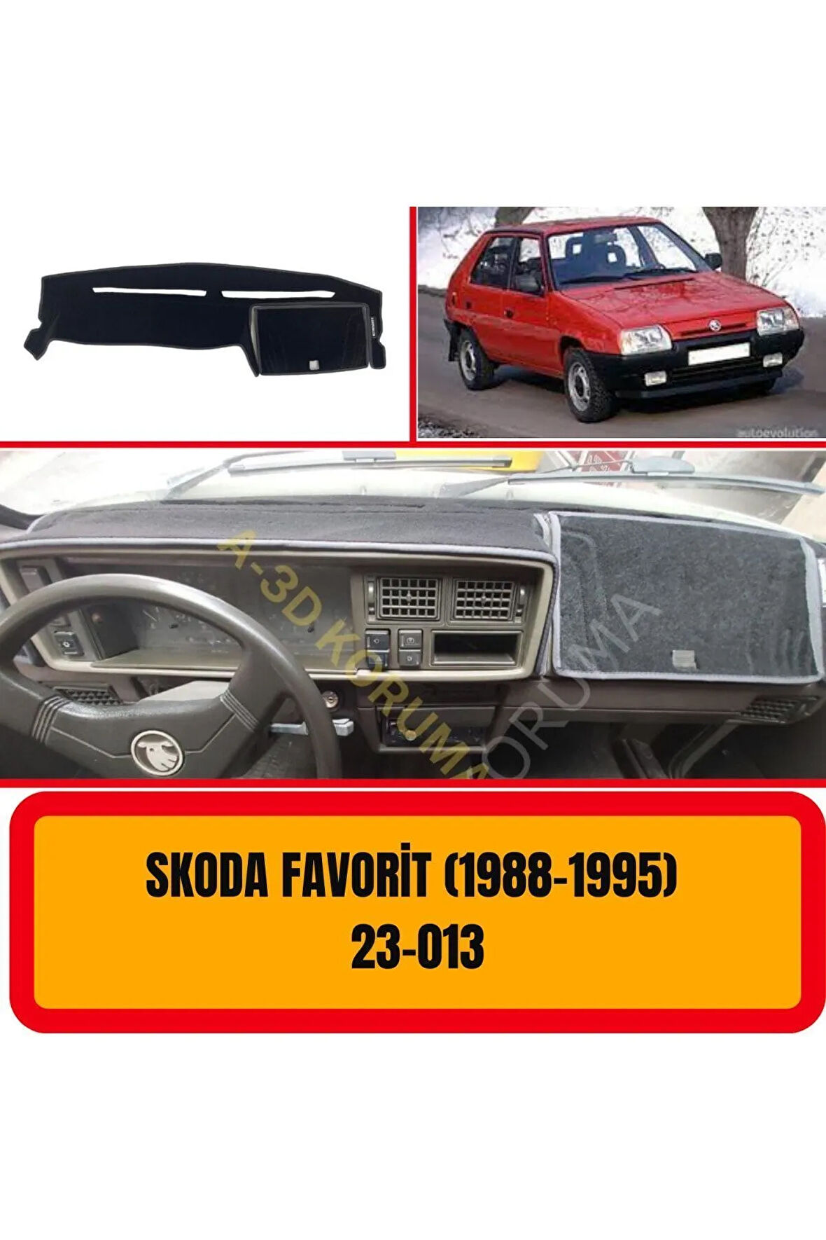 Skoda Favorit 1987-1995 Ön Torpido Koruma Koruyucu Kilifi Halisi Örtüsü Aksesuarları Yedek Parça