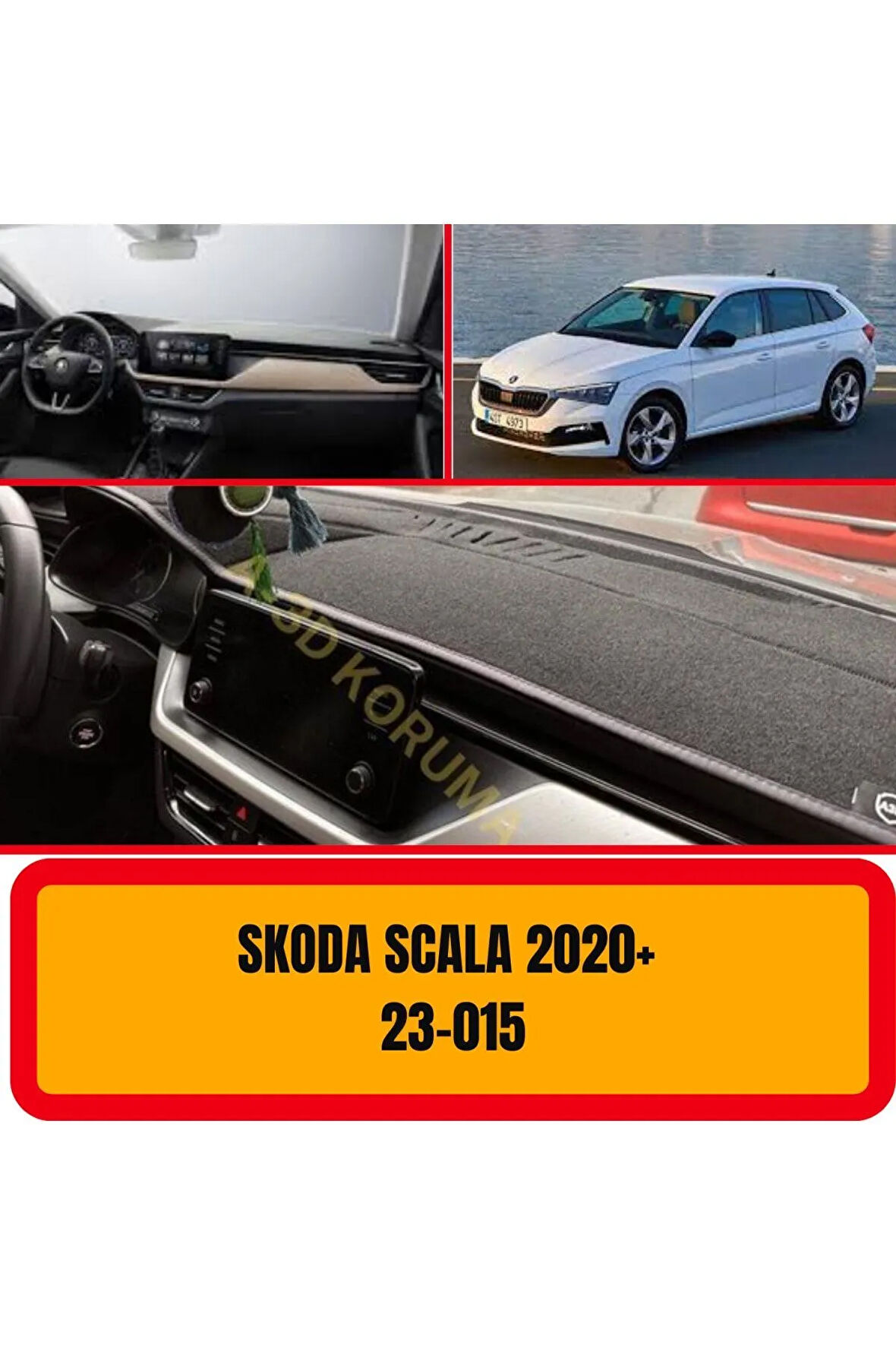 Scoda Scala 2020 Ön Gögüs Panel Torpido Koruma Koruyucu Kilifi Halisi / A3d/ 3d