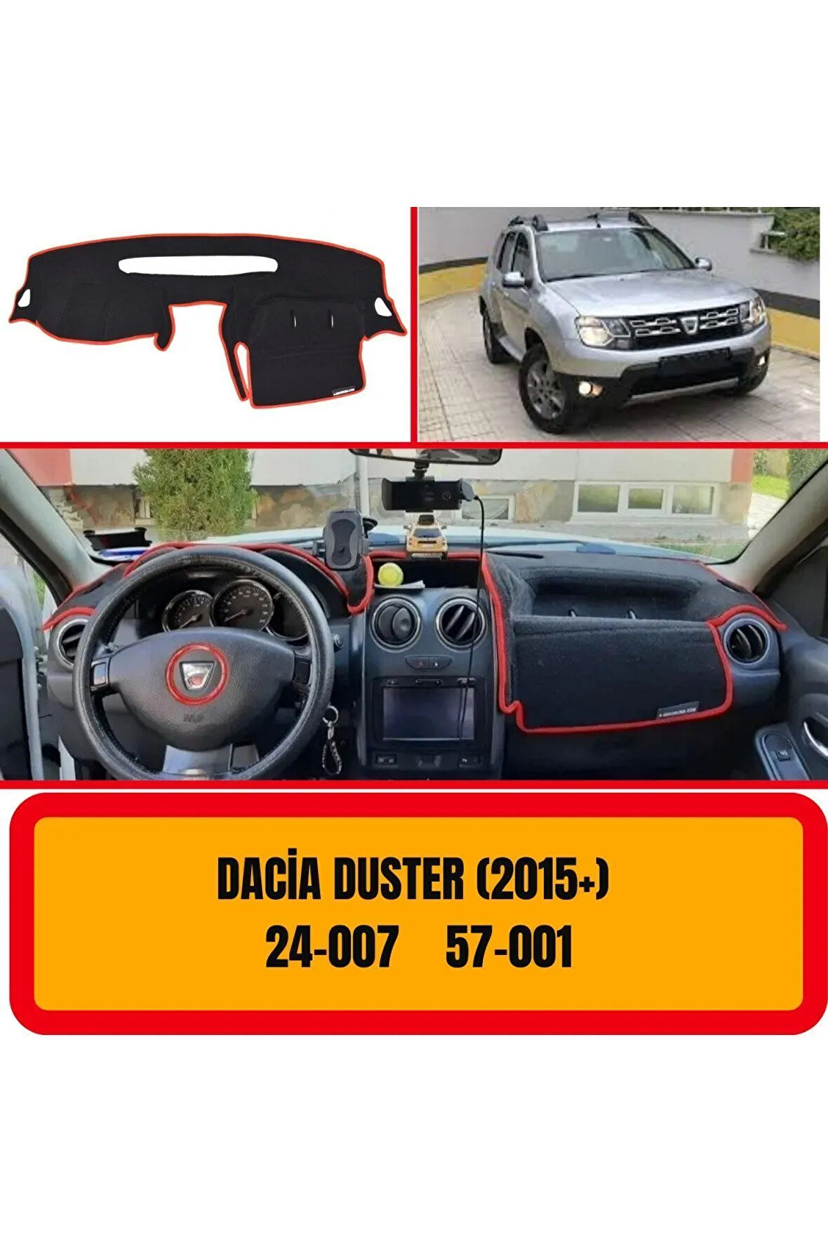 Dacia Duster (2015 ) Ön Gögüs Panel Torpido Koruma Koruyucu Kilifi Halisi Örtüsü Yedek Parça