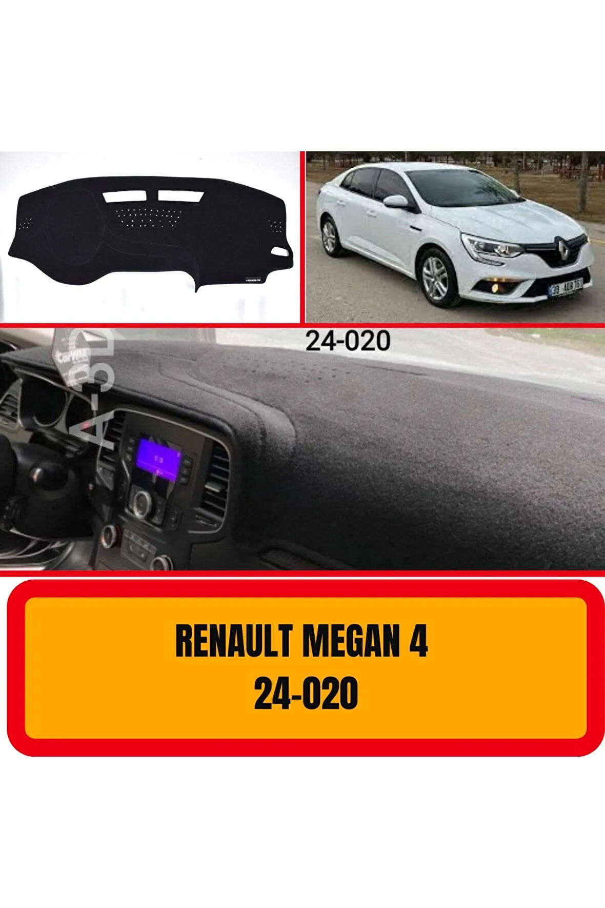 Renault Megane 4 Ön Gögüs Panel Torpido Koruma Koruyucu Kilifi Halisi Örtüsü