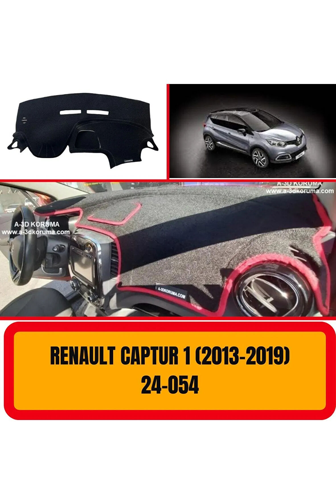 Renault Captur 1 2013-2019 Ön Gögüs / Panel / Torpido Korumasi / Kilifi / Halisi / Koruyucu / Örtüsü