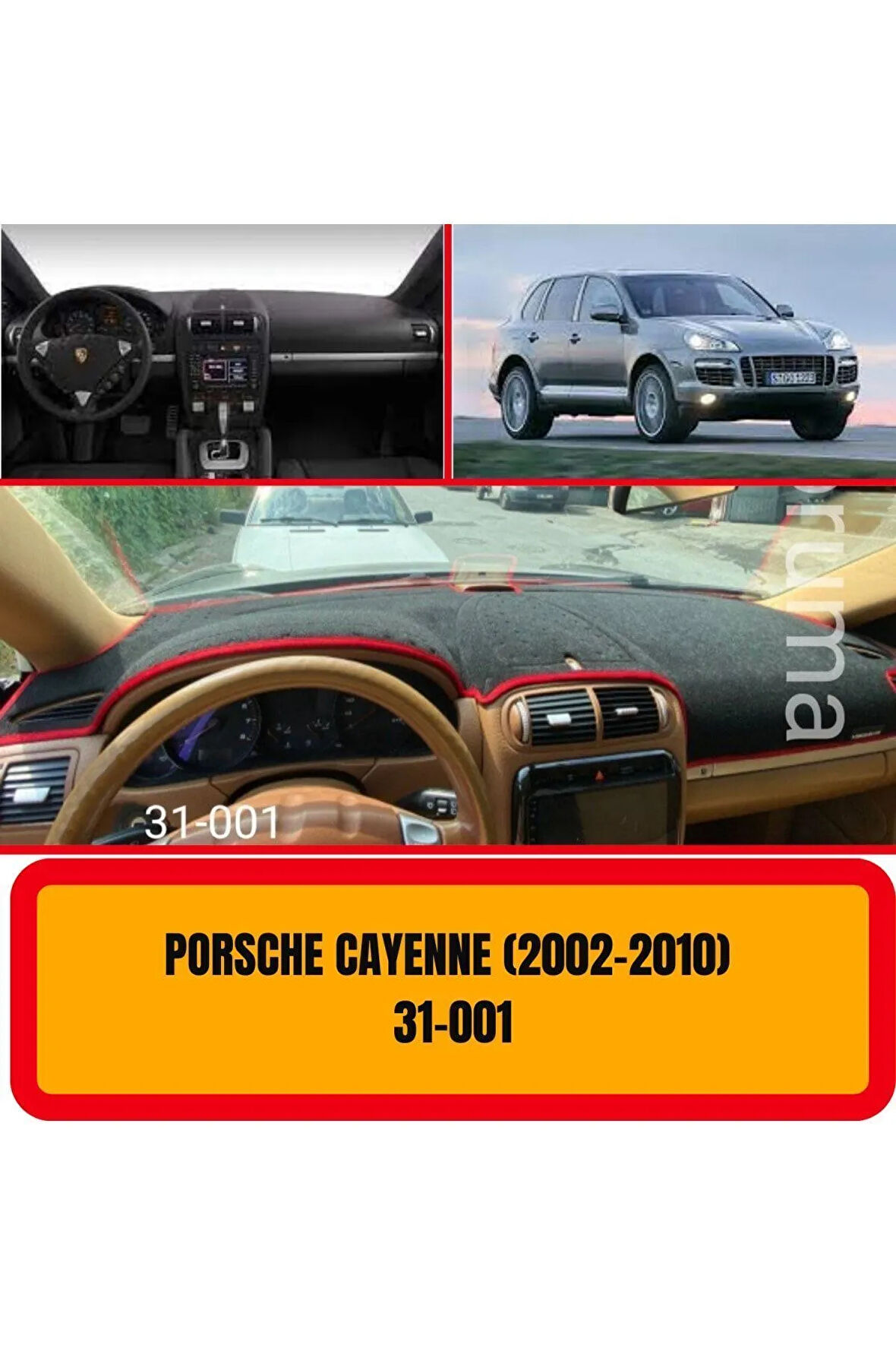 Porsche Cayenne 2002-2010 Ön Torpido Koruma Koruyucu Kilifi Halisi Örtüsü Aksesuarları Yedek Parça