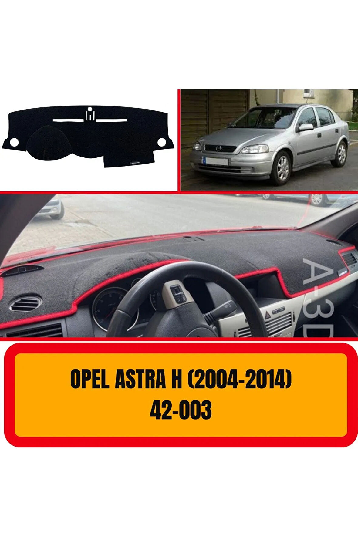 Opel Astra H 2003-2014 Ön Gögüs Panel Torpido Koruma Koruyucu Kilifi Halisi Örtüsü